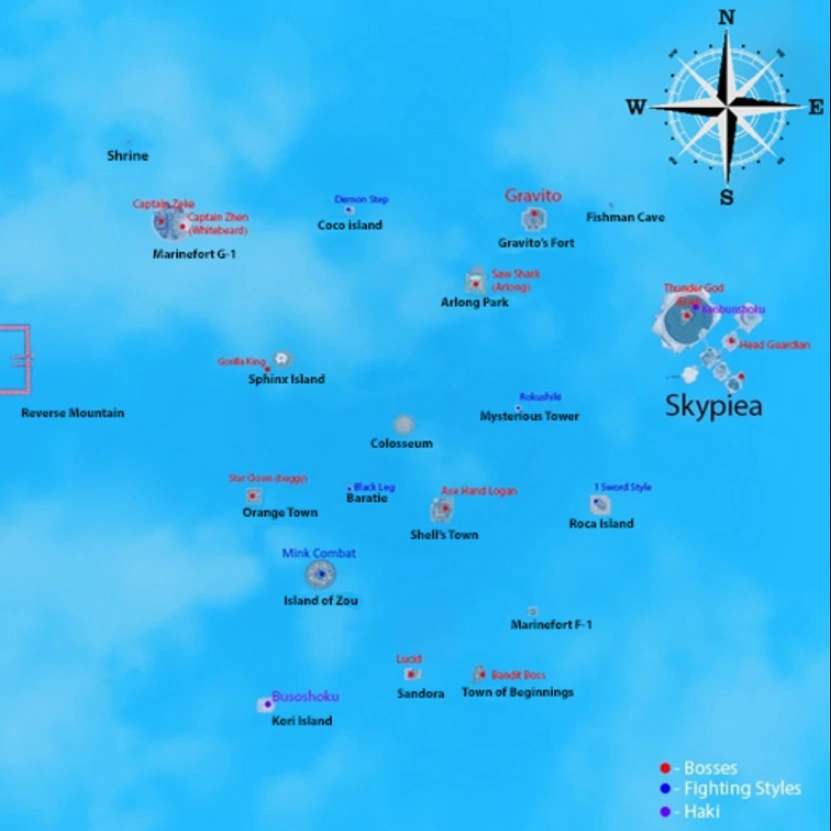 GPO First Sea Full Map