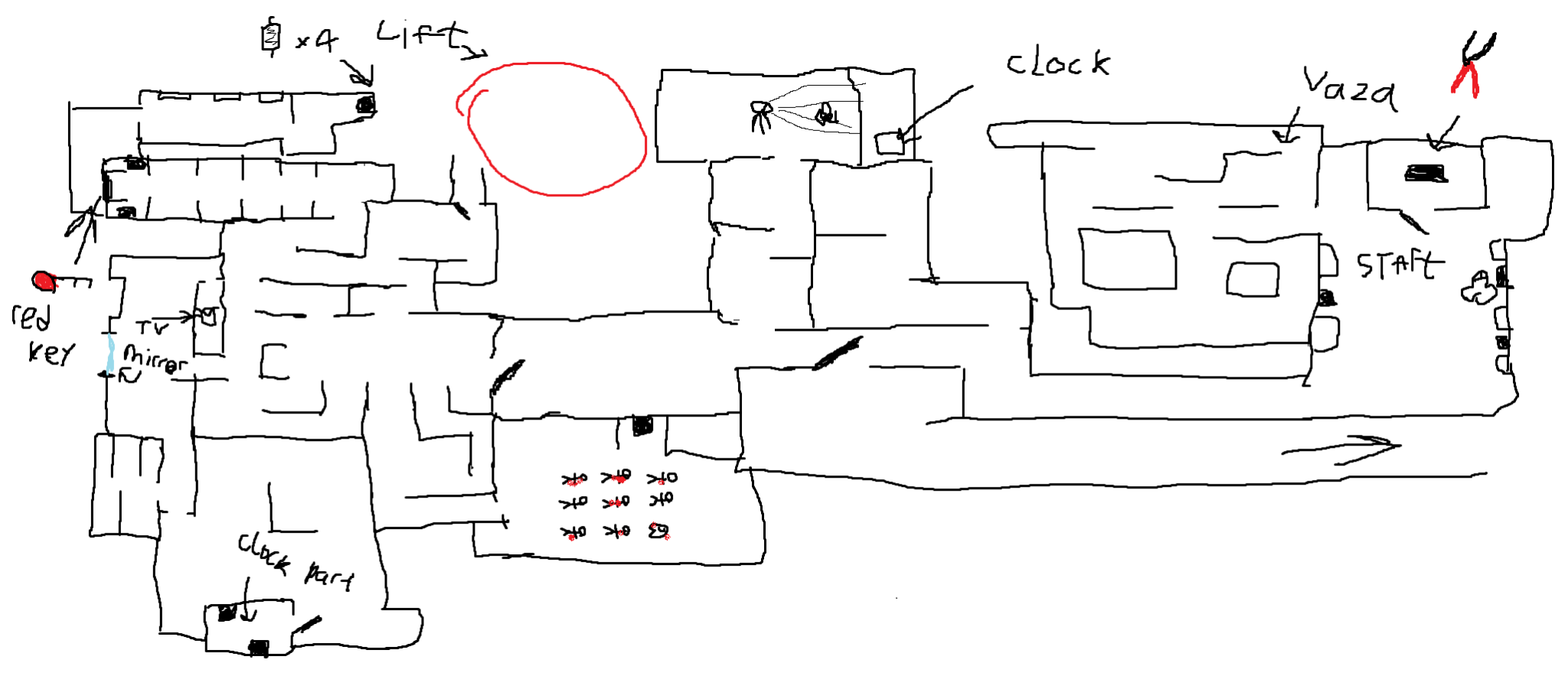 Inside the Backrooms Level 1 Map 