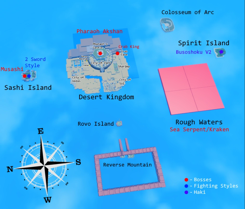 Second Sea Full Map