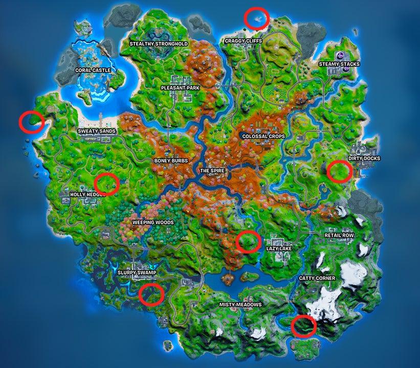 Spooky TV Set Locations in Fortnite